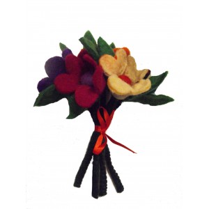 Fair Trade Handmade Felt Flower Bouquet