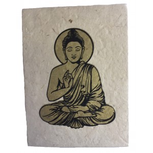 Fair Trade Handmade Nepali Lokta Paper Lord Buddha Notepad